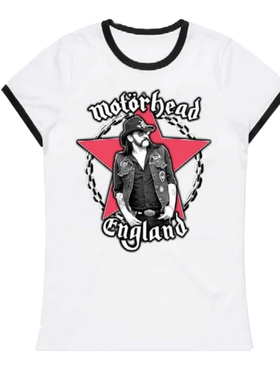 Lemmy Star Black And White Ringer