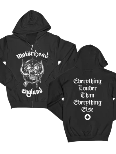 MOTÖRHEAD ENGLAND ZIP HOODIE
