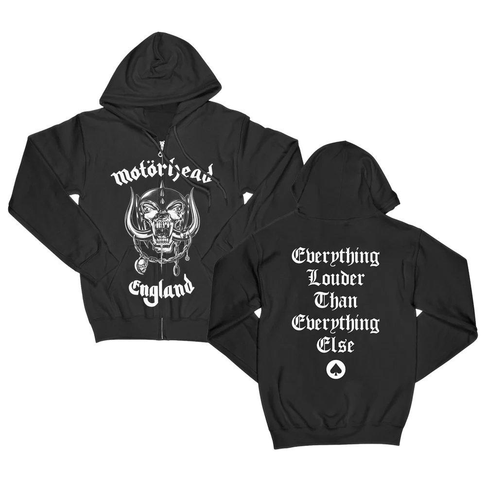 MOTÖRHEAD ENGLAND ZIP HOODIE